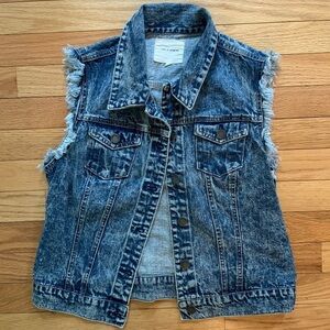 life‎ in progress Acid Wash Denim Vest